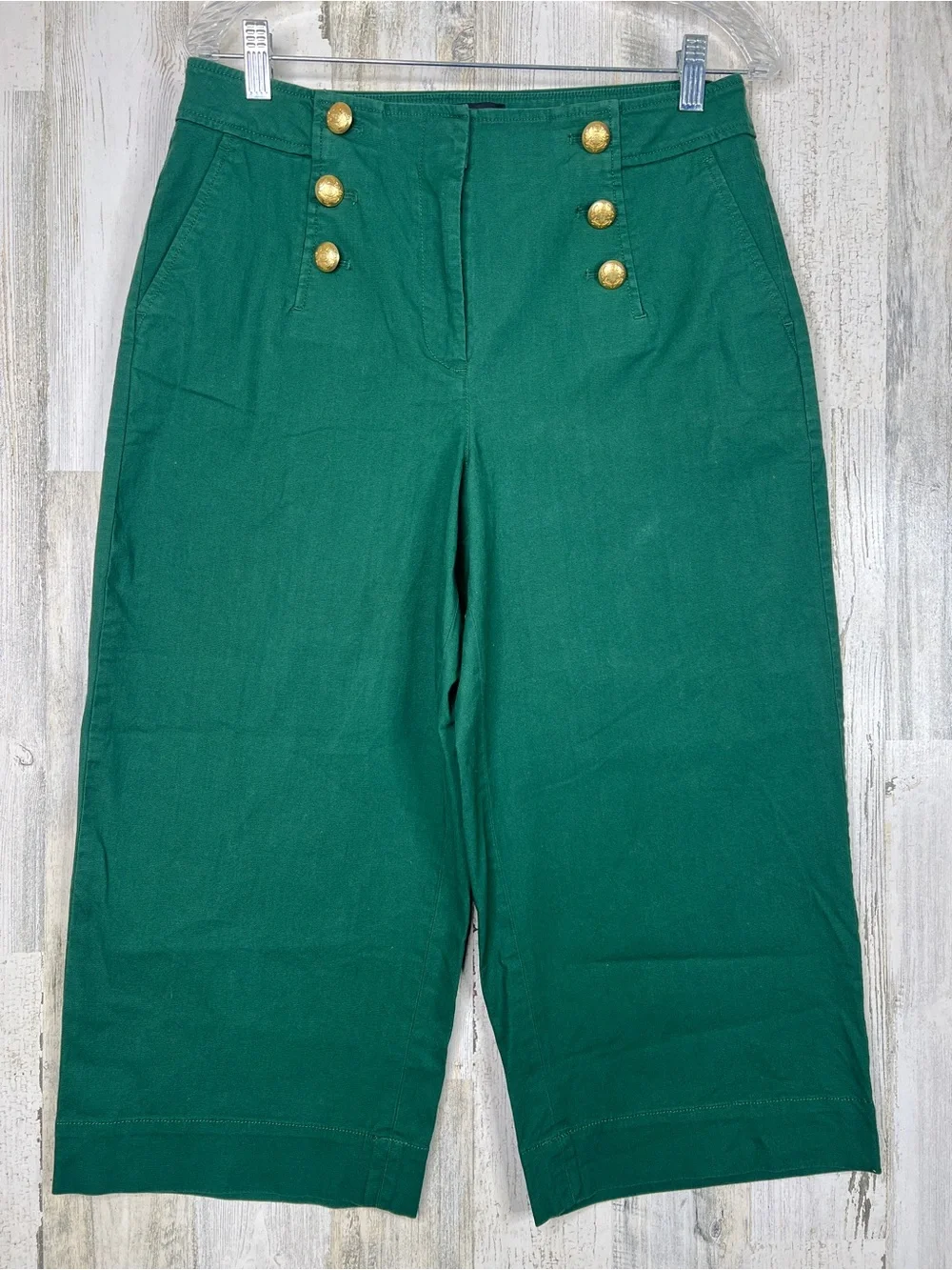 Talbots Sailor Pants Women’s Wide‎ Leg Crop Classic Size 10